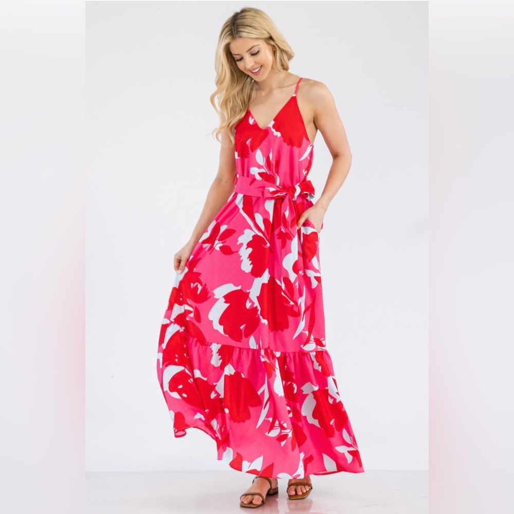 The perfect gorgeous floral vacation dress
